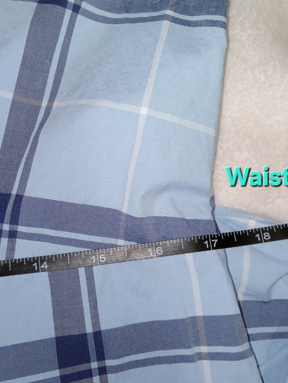 UNTUCKit Women's Plaid Cotton Short Sleeve Caroline Shirt Dress Blue Size 6 - Picture 11 of 15